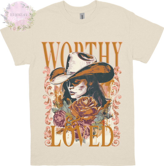 Worthy And Loved(Dark) Adults T-Shirt