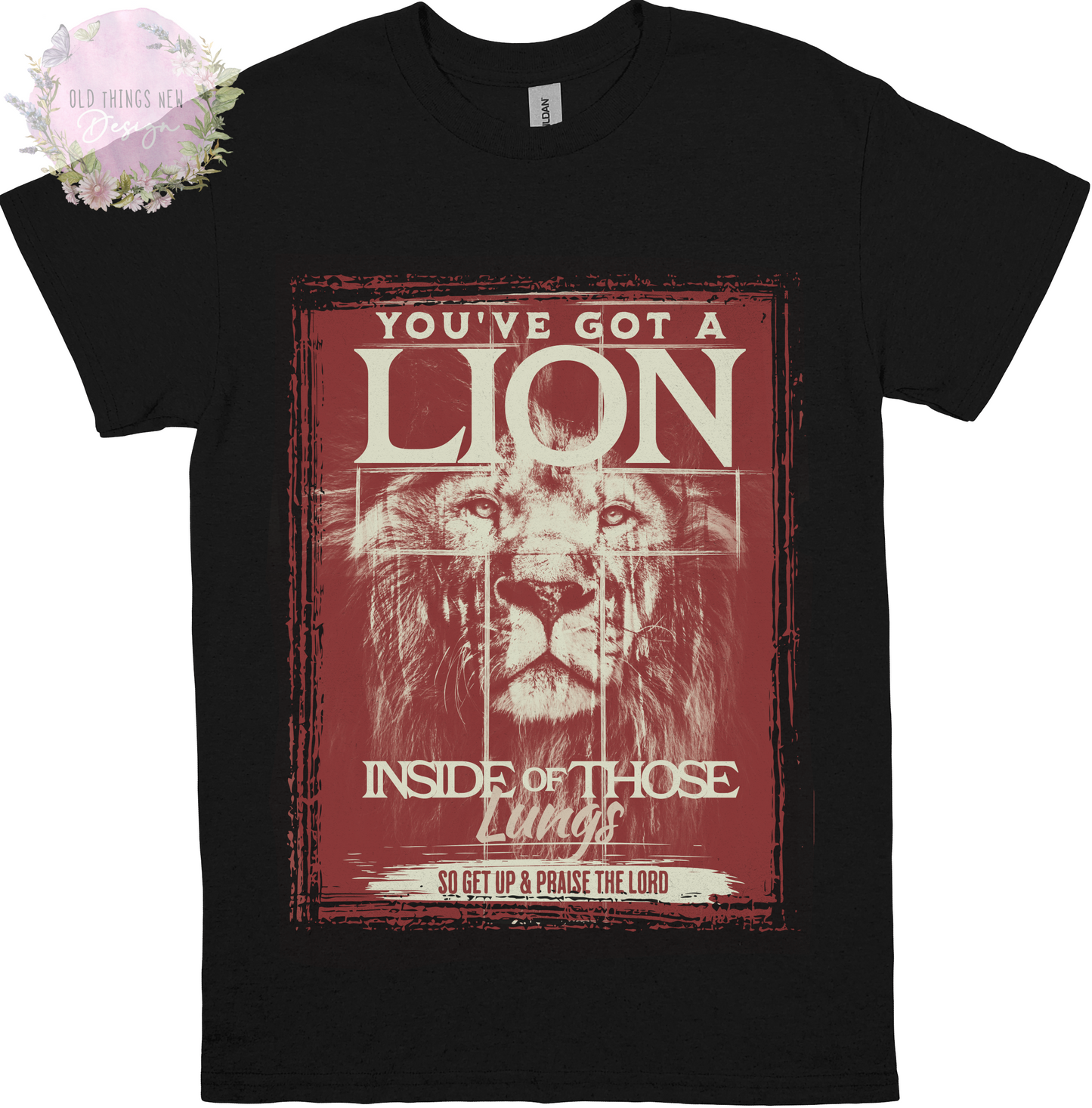 You've Got A Lion Vintage Rock Kids T-Shirt (Red)