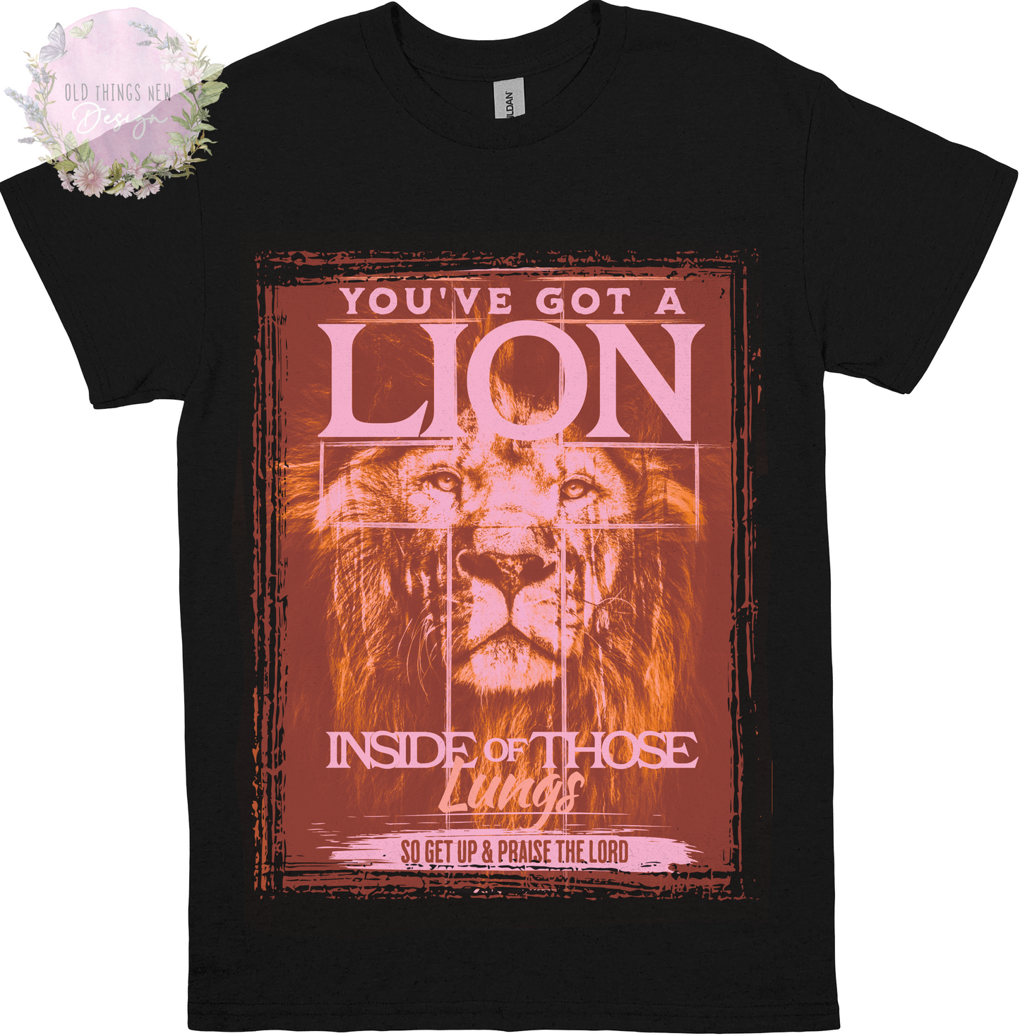 You've Got A Lion Vintage Rock Kids T-Shirt (Warm Pink)