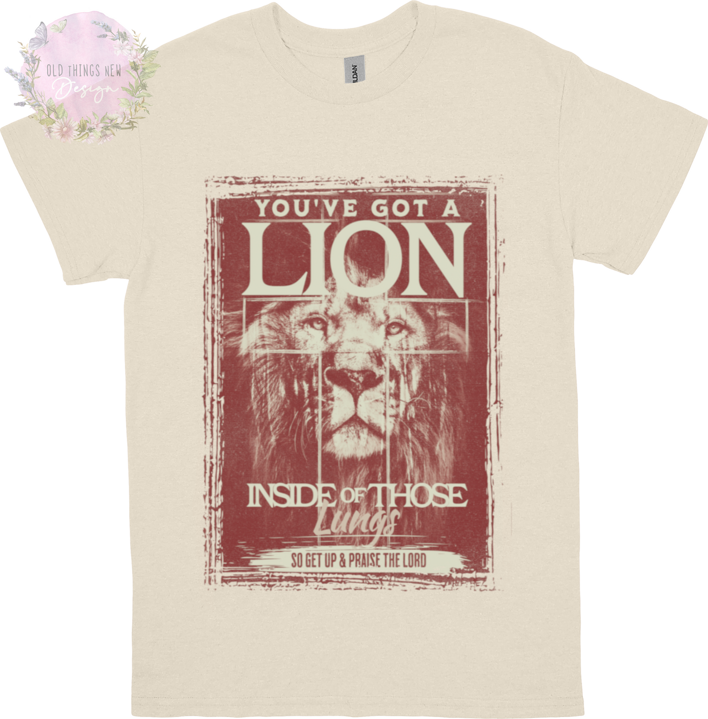 You've Got A Lion Vintage Rock Kids T-Shirt (Red)