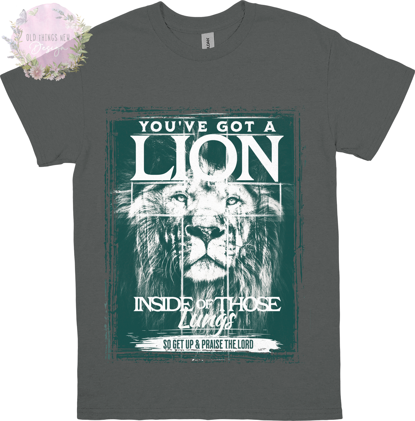 You've Got A Lion Vintage Rock Kids T-Shirt (Teal)