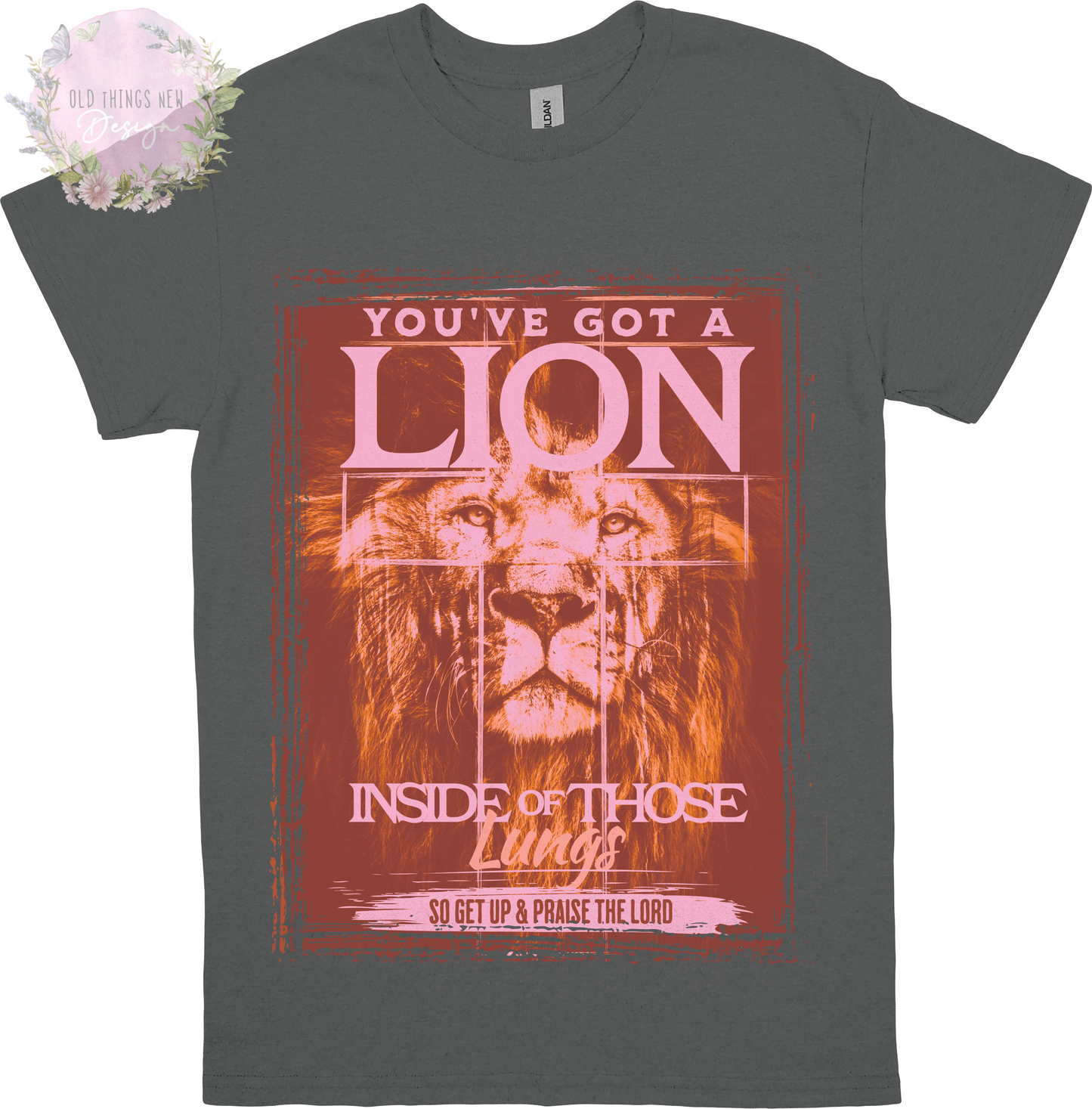 You've Got A Lion Vintage Rock Kids T-Shirt (Warm Pink)