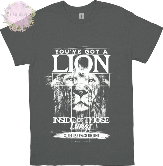You've Got A Lion Vintage Rock Kids T-Shirt (White)